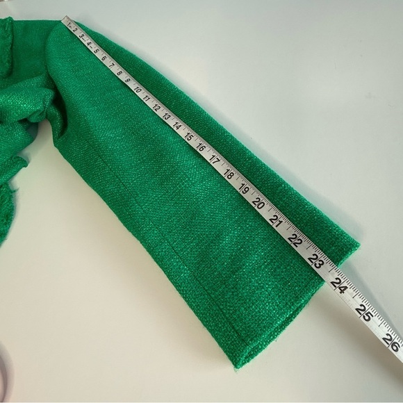 Lafayette 148 Shamrock Tweet Blazer Women Plus Size 14 Preppy Career Formal - Picture 14 of 14